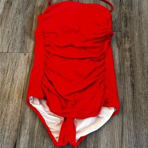 Juicy Couture Bold Red One Piece Swimsuit